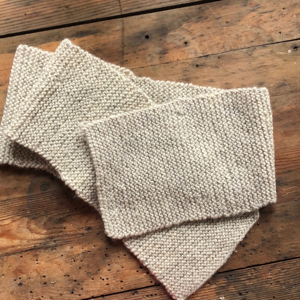 Handmade wool fisherman’s scarf
